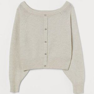 Soft Pretty Cropped Boatneck Sweater